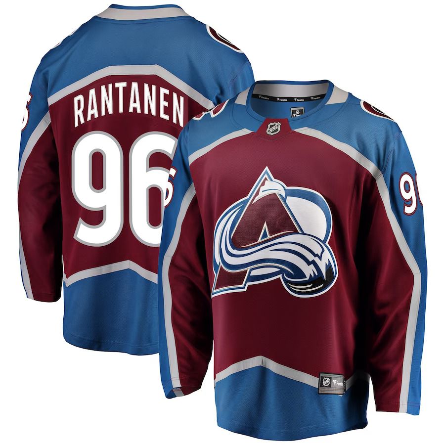 Men Colorado Avalanche 96 Mikko Rantanen Fanatics Branded Burgundy Home Premier Breakaway Player NHL Jersey